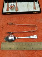 Antique Sterling Silver Hallmarked Cased 5 Spoons & Sugar Tongs 1906 Sheffield W S Savage & Co (7 of 12) Antique Sterling Silver Hallmarked Cased 5 Spoons & Sugar Tongs 1906 Sheffield W S Savage & Co (7 of 12)