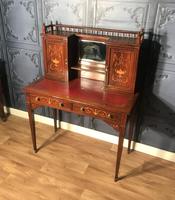 Edwardian Inlaid Rosewood Desk (16 of 23) Edwardian Inlaid Rosewood Desk (16 of 23)