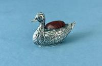 Antique Edwardian Silver Duck Pin Cushion (4 of 4) Antique Edwardian Silver Duck Pin Cushion (4 of 4)