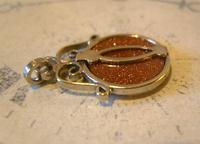 Antique Pocket Watch Chain Fob 1910 Art Nouveau Silver Chrome & Goldstone Fob (8 of 9) Antique Pocket Watch Chain Fob 1910 Art Nouveau Silver Chrome & Goldstone Fob (8 of 9)