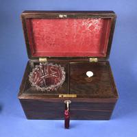Victorian Single Lidded Rosewood Tea Caddy (12 of 13) Victorian Single Lidded Rosewood Tea Caddy (12 of 13)