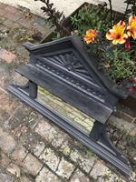 Antique Victorian Cast Iron Overmantle Mirror & Shelf (2 of 8) Antique Victorian Cast Iron Overmantle Mirror & Shelf (2 of 8)