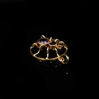 Antique Amethyst Paste 9ct Gold Spider Pendant (3 of 9) Antique Amethyst Paste 9ct Gold Spider Pendant (3 of 9)