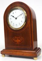 Impressive Solid Mahogany Arched Top Cased Timepiece Clock with Satinwood Inlaid Decoration (5 of 10) Impressive Solid Mahogany Arched Top Cased Timepiece Clock with Satinwood Inlaid Decoration (5 of 10)