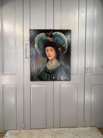 Antique Spanish oil painting study of a society lady with bonnet (3 of 10) Antique Spanish oil painting study of a society lady with bonnet (3 of 10)