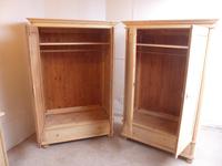 Quality Pair of 1 Panel Antique Pine Knockdown Wardrobes to wax / paint (8 of 11) Quality Pair of 1 Panel Antique Pine Knockdown Wardrobes to wax / paint (8 of 11)