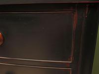Antique Painted Black Bow Front Chest of Drawers (16 of 16) Antique Painted Black Bow Front Chest of Drawers (16 of 16)