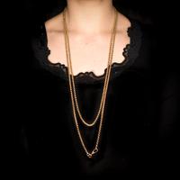 Antique Victorian 9ct 9K Gold Belcher Guard Muff Chain Necklace (9 of 9) Antique Victorian 9ct 9K Gold Belcher Guard Muff Chain Necklace (9 of 9)