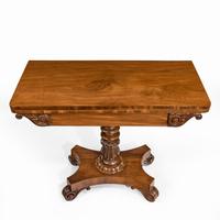 Companion Pair of William IV Flame Mahogany Card Tables (11 of 13) Companion Pair of William IV Flame Mahogany Card Tables (11 of 13)