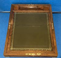 Victorian Brassbound Figured Walnut Writing Slope (16 of 18) Victorian Brassbound Figured Walnut Writing Slope (16 of 18)