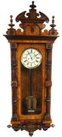 Rare Impressive Antique Burr Walnut 8-Day Twin Weight Striking Vienna Regulator Wall Clock by Gustav Becker (10 of 13) Rare Impressive Antique Burr Walnut 8-Day Twin Weight Striking Vienna Regulator Wall Clock by Gustav Becker (10 of 13)