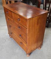 1900's Mahogany Square Front Chest Drawers with Wooden Knobs (3 of 4) 1900's Mahogany Square Front Chest Drawers with Wooden Knobs (3 of 4)