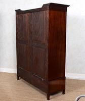 Triple Compactum Wardrobe Flame Mahogany 19th Century (12 of 12) Triple Compactum Wardrobe Flame Mahogany 19th Century (12 of 12)