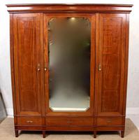 French Triple Wardrobe 19th Century Mahogany Mirrored (2 of 12) French Triple Wardrobe 19th Century Mahogany Mirrored (2 of 12)