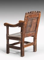 Charles II Style Oak Panelled Armchair (2 of 5) Charles II Style Oak Panelled Armchair (2 of 5)