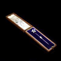 Boxed Antique Natural Opal & Spinel Silver Stick Pin Brooch (7 of 9) Boxed Antique Natural Opal & Spinel Silver Stick Pin Brooch (7 of 9)