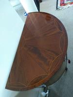 Sheraton Style Fan Topped Demi Lune Two Door Bedside Commode Cabinet (2 of 8) Sheraton Style Fan Topped Demi Lune Two Door Bedside Commode Cabinet (2 of 8)