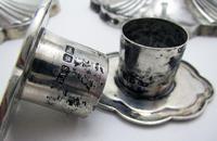 Pair of Antique 1903 Edwardian Solid Sterling Silver Candlesticks Candle Holders. English Sheffield (5 of 10) Pair of Antique 1903 Edwardian Solid Sterling Silver Candlesticks Candle Holders. English Sheffield (5 of 10)