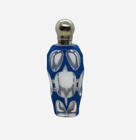 Antique Victorian Silver Double Overlay Scent Perfume Bottle 1899 Rare