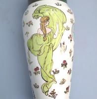 Margaret E Thomson : Royal Doulton Lambeth Faience Vase Mucha Style C.1900 (6 of 10) Margaret E Thomson : Royal Doulton Lambeth Faience Vase Mucha Style C.1900 (6 of 10)