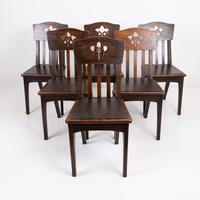 6 French Art Nouveau Dining Chairs by Leon Jallot c.1905 (1 of 16)