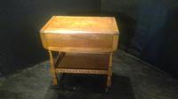 Golden Oak-flap Sided Tea Trolley with Drawer (3 of 4) Golden Oak-flap Sided Tea Trolley with Drawer (3 of 4)