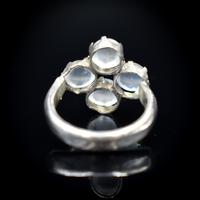 Antique Moonstone Sterling Silver Cluster Conversion Ring (3 of 9) Antique Moonstone Sterling Silver Cluster Conversion Ring (3 of 9)