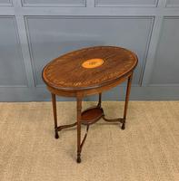 Fine Quality Oval Inlaid Mahogany Occasional Table (13 of 16) Fine Quality Oval Inlaid Mahogany Occasional Table (13 of 16)