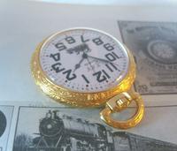 Vintage Pocket Watch 1970s Railroad 12ct Gold Plated West Germany Nos (4 of 11) Vintage Pocket Watch 1970s Railroad 12ct Gold Plated West Germany Nos (4 of 11)