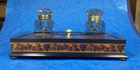 Victorian Rosewood & Tunbridge Ware Inkstand by Thomas Barton (22 of 24) Victorian Rosewood & Tunbridge Ware Inkstand by Thomas Barton (22 of 24)