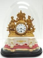 Stunning Complete French Mantel Clock Under Dome with Base Figural Mantle Clock. (6 of 10) Stunning Complete French Mantel Clock Under Dome with Base Figural Mantle Clock. (6 of 10)