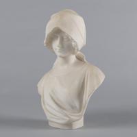 Italian Carved Alabaster Sculpture of a Female By Pugi (6 of 7) Italian Carved Alabaster Sculpture of a Female By Pugi (6 of 7)