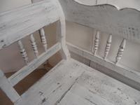 Mottled White & Black 3 Seater Antique Pine Kitchen / Hall Box Settle / Bench (6 of 10) Mottled White & Black 3 Seater Antique Pine Kitchen / Hall Box Settle / Bench (6 of 10)