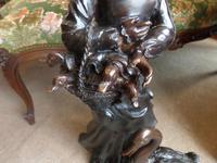 A Victorian Heavy Bronze Girl with Goose (9 of 10) A Victorian Heavy Bronze Girl with Goose (9 of 10)
