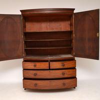 Antique George III Bow Fronted Linen Press (5 of 11) Antique George III Bow Fronted Linen Press (5 of 11)