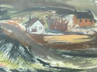 Scottish Mixed Media Painting Cottages in Ayrshire Signed Robert Sinclair Thomson 1915-1983 ARSA, RSW (22 of 27) Scottish Mixed Media Painting Cottages in Ayrshire Signed Robert Sinclair Thomson 1915-1983 ARSA, RSW (22 of 27)