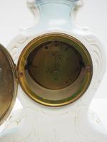 Antique 8 Day Porcelain Mantel Clock Sevres Egg Shell Blue Floral French Mantle Clock (11 of 12) Antique 8 Day Porcelain Mantel Clock Sevres Egg Shell Blue Floral French Mantle Clock (11 of 12)
