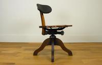 Early 20th Century Industrial Swivel Oak Work Chair (5 of 16) Early 20th Century Industrial Swivel Oak Work Chair (5 of 16)