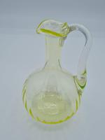 Antique Bohemian Czech Vaseline Uranium Glass Jug (7 of 8) Antique Bohemian Czech Vaseline Uranium Glass Jug (7 of 8)