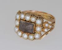 Georgian 15ct Gold Pearl Antique Memorial English Ring c.1800 (5 of 20) Georgian 15ct Gold Pearl Antique Memorial English Ring c.1800 (5 of 20)