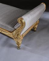 Rare Regency Giltwood & Silk Upholstered Daybed after Morel & Hughes (10 of 13) Rare Regency Giltwood & Silk Upholstered Daybed after Morel & Hughes (10 of 13)
