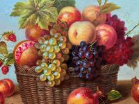 Original Vintage Still Life of Fruit & Flowers - 'Tom Caspers' 20thc British (8 of 12) Original Vintage Still Life of Fruit & Flowers - 'Tom Caspers' 20thc British (8 of 12)