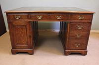 Antique Oak Partners Writing Desk (7 of 10) Antique Oak Partners Writing Desk (7 of 10)