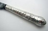 Rare Victorian Coburg Pattern Sterling Silver Antique Table/Dinner Knife, Chawner & Co. Sheffield Cutlery (5 of 8) Rare Victorian Coburg Pattern Sterling Silver Antique Table/Dinner Knife, Chawner & Co. Sheffield Cutlery (5 of 8)