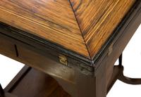 A Late Victorian Inlaid Rosewood Envelope Card Table (7 of 9) A Late Victorian Inlaid Rosewood Envelope Card Table (7 of 9)