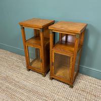 Unusual Pair of Victorian Satinwood Antique Cabinets (5 of 6) Unusual Pair of Victorian Satinwood Antique Cabinets (5 of 6)
