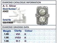 4.84ct Diamond & Platinum Dress Ring - Art Deco - Antique French c.1920 (6 of 9) 4.84ct Diamond & Platinum Dress Ring - Art Deco - Antique French c.1920 (6 of 9)