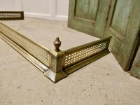 Long Victorian Pierced Brass Fender (4 of 5) Long Victorian Pierced Brass Fender (4 of 5)
