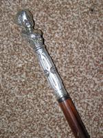 Antique Ladies Dress Cane Featuring Silver Plated Ladies Bust & Head Handle Top (4 of 11) Antique Ladies Dress Cane Featuring Silver Plated Ladies Bust & Head Handle Top (4 of 11)