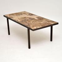 1950’s Vintage Marble & Brass Coffee Table (3 of 10) 1950’s Vintage Marble & Brass Coffee Table (3 of 10)